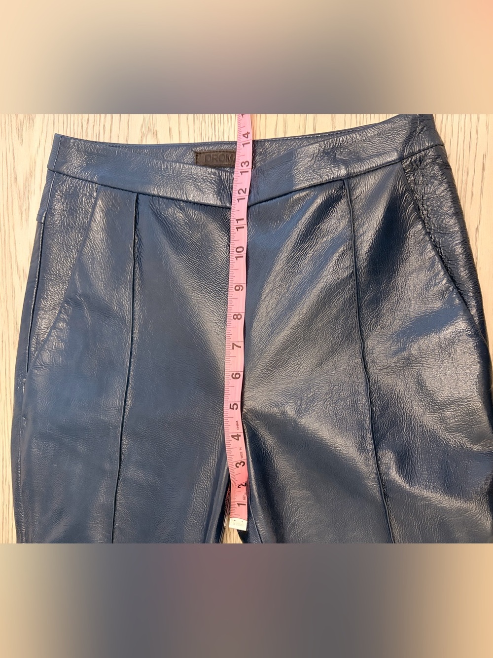 DROMe Deep Blue Leather Suit In Avion (Dark Blue) Size XS - Picture 13 of 15